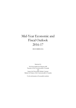 2016-17 Mid-Year Economic and Fiscal Outlook