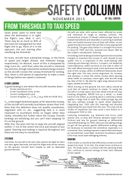 Dec/Jan 16 - From Threshold to Taxi Speed