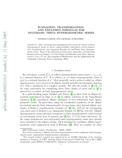 arXiv:math/0505215v1 [math.CA] 11 May 2005