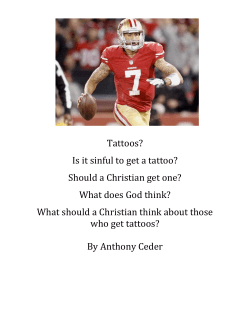 Tattoos? - First Presbyterian Houston