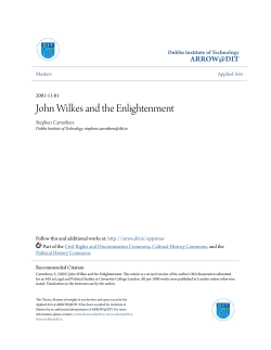 John Wilkes and the Enlightenment
