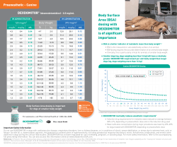 Body Surface Area (BSA) dosing with DEXDOMITOR