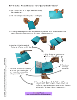 How to make a Journal Response Three Quarter Book Foldable&reg;*