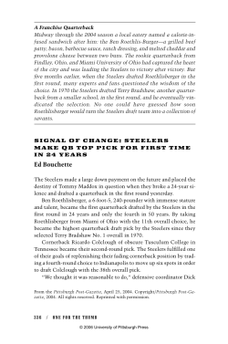 A Franchise Quarterback - University of Pittsburgh Press