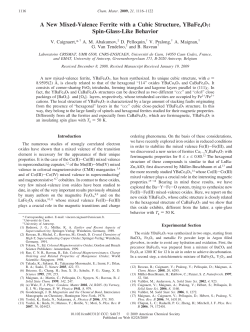 A New Mixed-Valence Ferrite with a Cubic Structure, YBaFe4O7