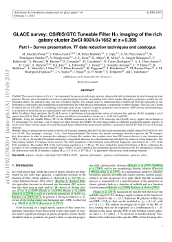 GLACE survey: OSIRIS/GTC Tuneable Filter H $\ alpha $ imaging of