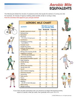 Aerobic Mile EQUIVALENTS