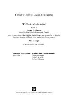 Buridan`s Theory of Logical Consequence