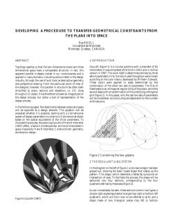 developing a procedure to transfer geometrical - E