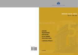 no 621 / may 2006 assessing predetermined expectations in