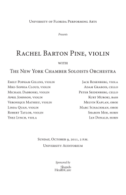 Rachel Barton Pine, violin - University of Florida Performing Arts