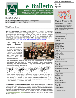 Next Week (Week 1) This Week`s News internet, please contact the