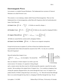 EM Waves - University of Colorado Boulder
