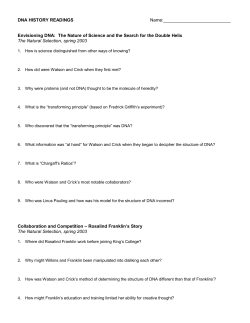 DNA HISTORY READINGS