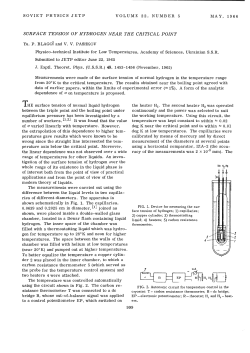 SURFACE TENSION OF HYDROGEN NEAR THE CRITICAL POINT