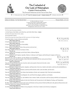 Fifth Sunday in Lent 2016 Solemn High Mass