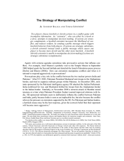 The Strategy of Manipulating Conflict