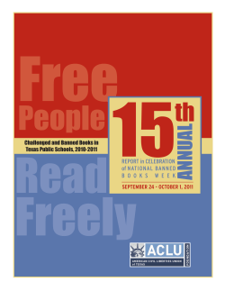 Challenged and Banned Books in Texas Public