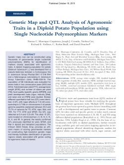 Genetic Map and QTL Analysis of Agronomic Traits in a Diploid