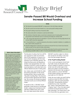 Senate-passed SSB 5607 - Washington Research Council