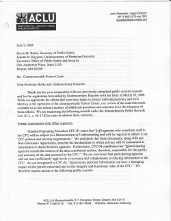 John Reinstein, Legal Director (617) 482