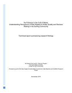 Surf Science in the Gulf of Maine: Understanding Perceptions of