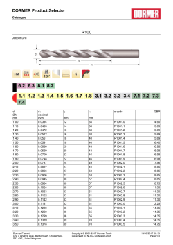 Print - Dormer Pramet