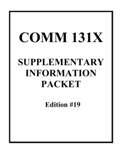 supplementary information packet