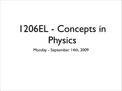 Monday - September 14th, 2009