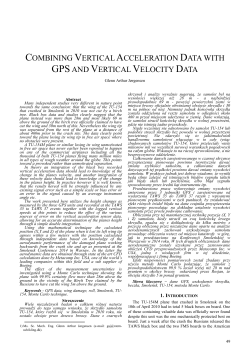 combining vertical acceleration data with gpsand vertical velocity data