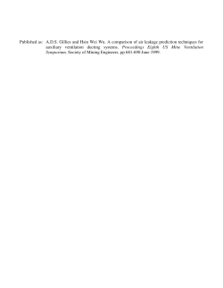A Comparison of Air Leakage Prediction Techniques for Auxiliary