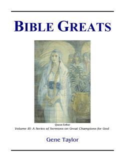 Bible Greats | Sermon Outlines