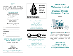 Heron Lake Watershed District Okabena