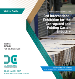 3rd International Exhibition for the Corrugated and Folding Carton