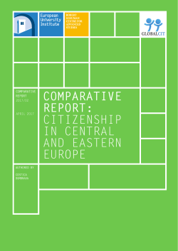 comparative report: citizenship in central and eastern europe