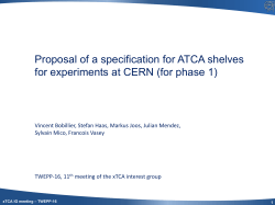 ATCA shelf and rack cooling evaluation and tests