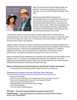 Presenters and reviewers may hear Old Songs