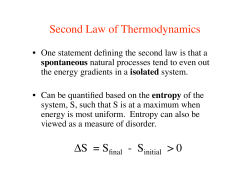 Second Law of Thermodynamics