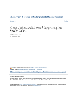 Google, Yahoo, and Microsoft Suppressing Free Speech Online