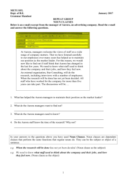 Noun Clauses