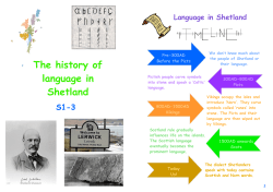 The history of language in Shetland