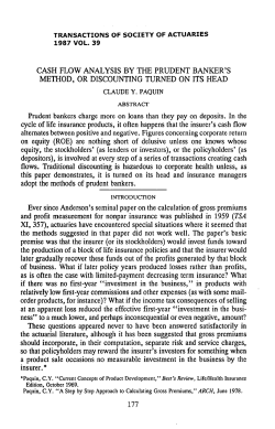 cash flow analysis by the prudent banker`s