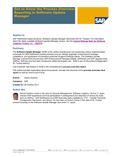 Get to Know the Process Overview Reporting in Software