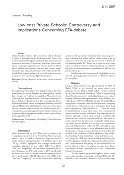 Low-cost Private Schools: Controversy and Implications