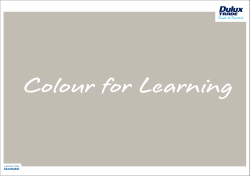 Colour for Learning - Dulux Trade Paint Expert