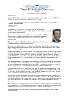 Safeco Field case means public contractors can`t