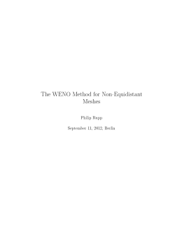 The WENO Method for Non