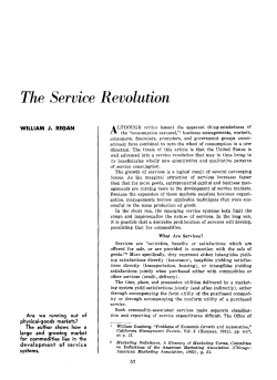 The Service Revolution - AMA - American Marketing Association