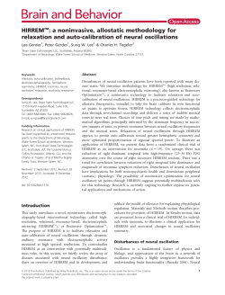 HIRREM: a noninvasive, allostatic methodology for relaxation and
