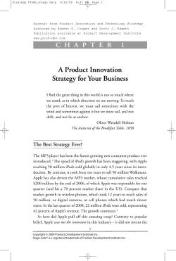 CHAPTER 1 A Product Innovation Strategy for Your Business